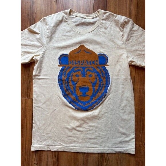 Smokey Park Ranger Bear Dispatch T Shirt MED LRG - Picture 1 of 7